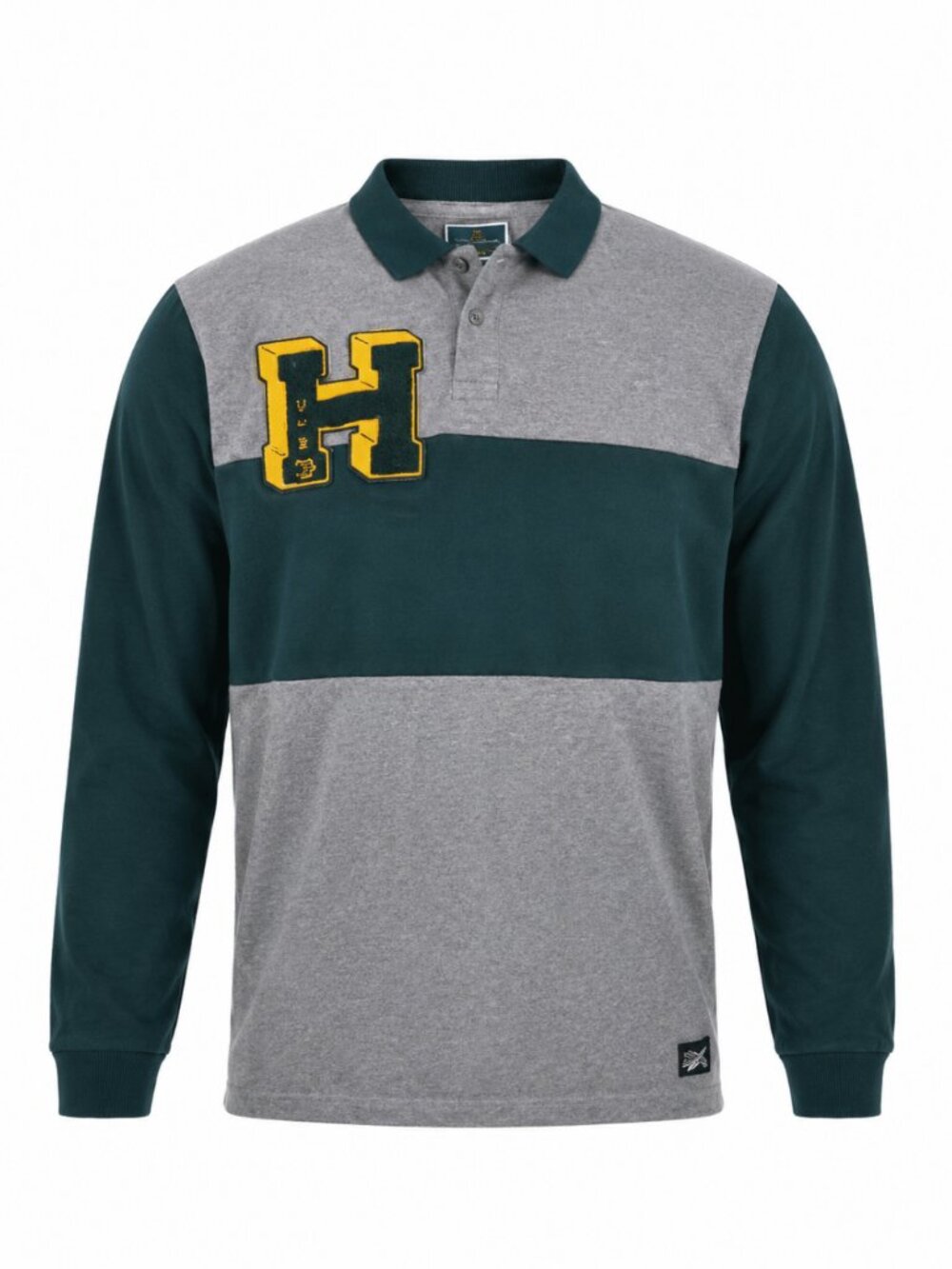 Urban Heritage Y2K Varsity H Colour Block Rugby Polo Men's XXL